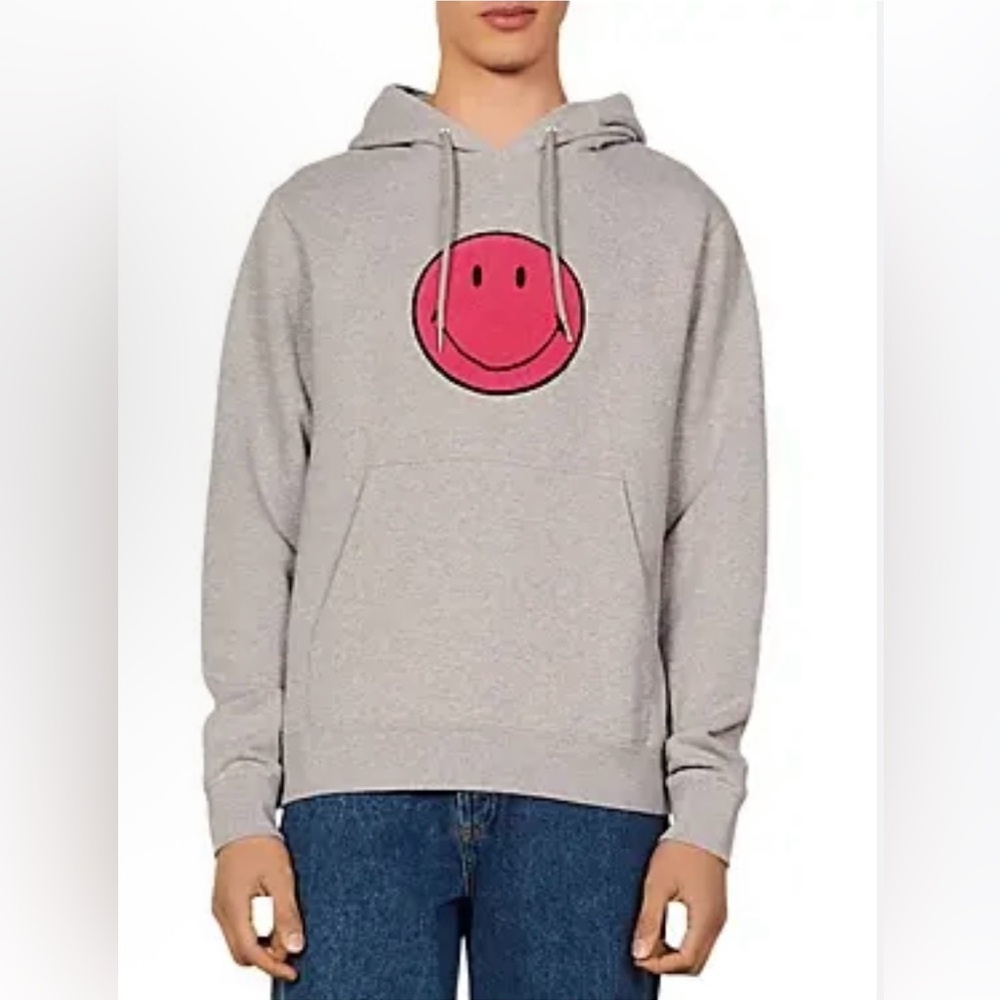 Sandro Mens Hoodie x Smiley Hoodie Sz l